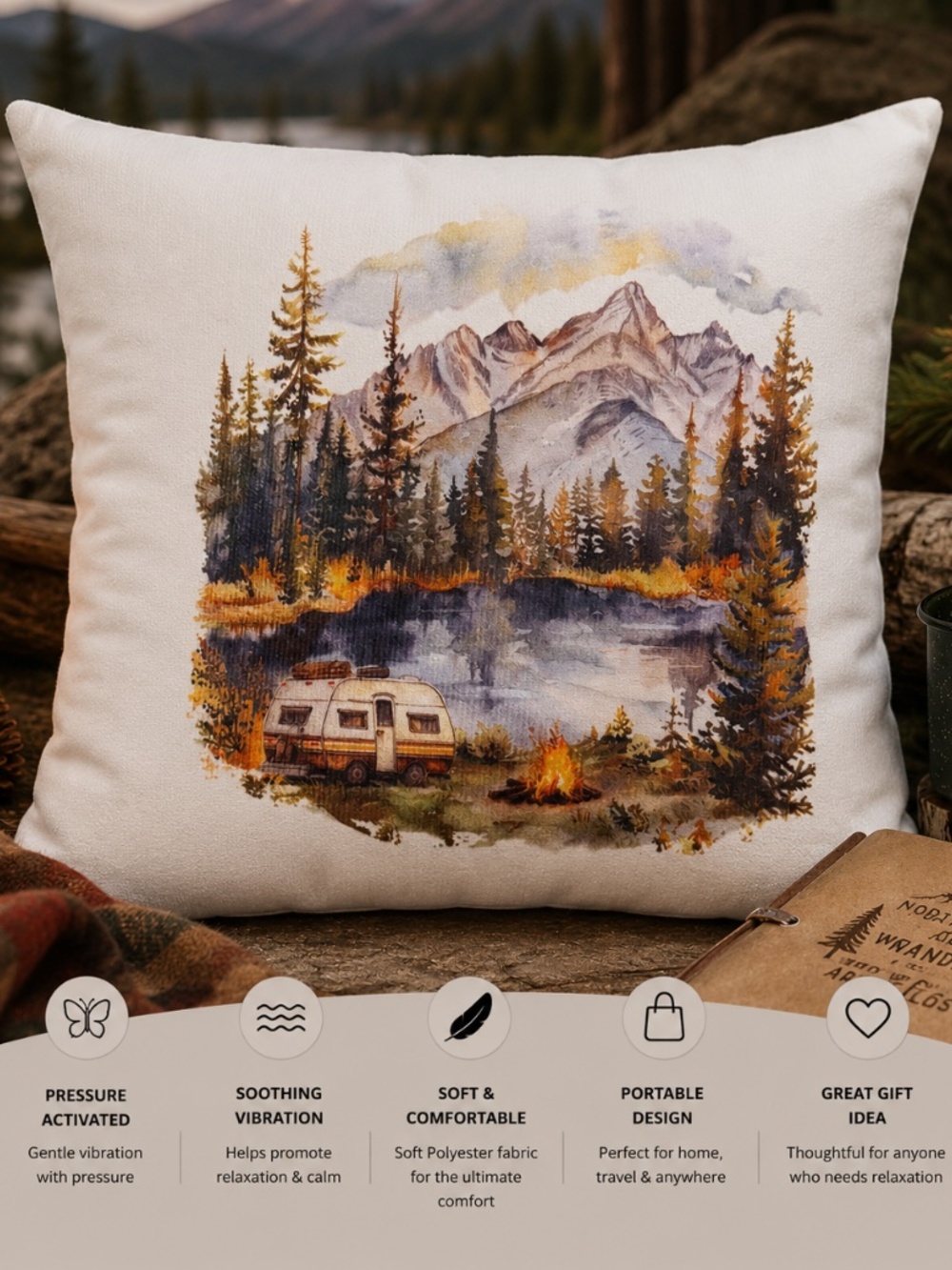 Camping Pressure Activated Massage Pillow